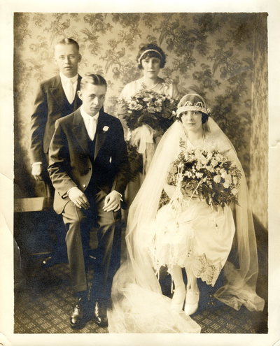 flora_mutschler_to_joseph_detig_wedding_1926_bridesmaid_lorene_mutschler_bestman_albert_detig_brother.jpg 